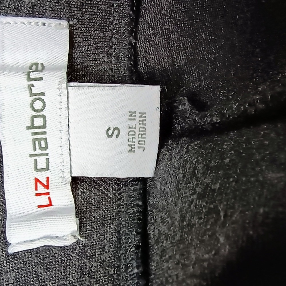 Liz Claiborne Gray Knit Pencil Midi Skirt Size S Office Career Minimalist Chic - Picture 4 of 8